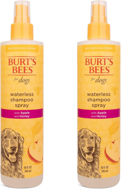 Burt'S Bees for Pets Waterless Shampoo Spray for Dogs, Apple & Honey, No-Rinse Dry Dog Shampoo for All Dogs and Puppies, Ph Balanced, No Sulfates, Parabens, Phthalates, 10 Fl Oz
