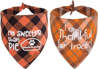 ADOGGYGO 2 Pack Dog Bandana Christmas Classic Plaid Pet Scarf Triangle Bibs Kerchief Merry Christmas Red Santa Snowman Bandana for Medium Large Dogs Pets (Large)