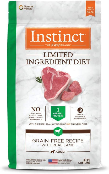 Instinct Limited Ingredient Diet, Natural Dry Dog Food, Grain Free Recipe - Real Salmon, 20 Lb. Bag