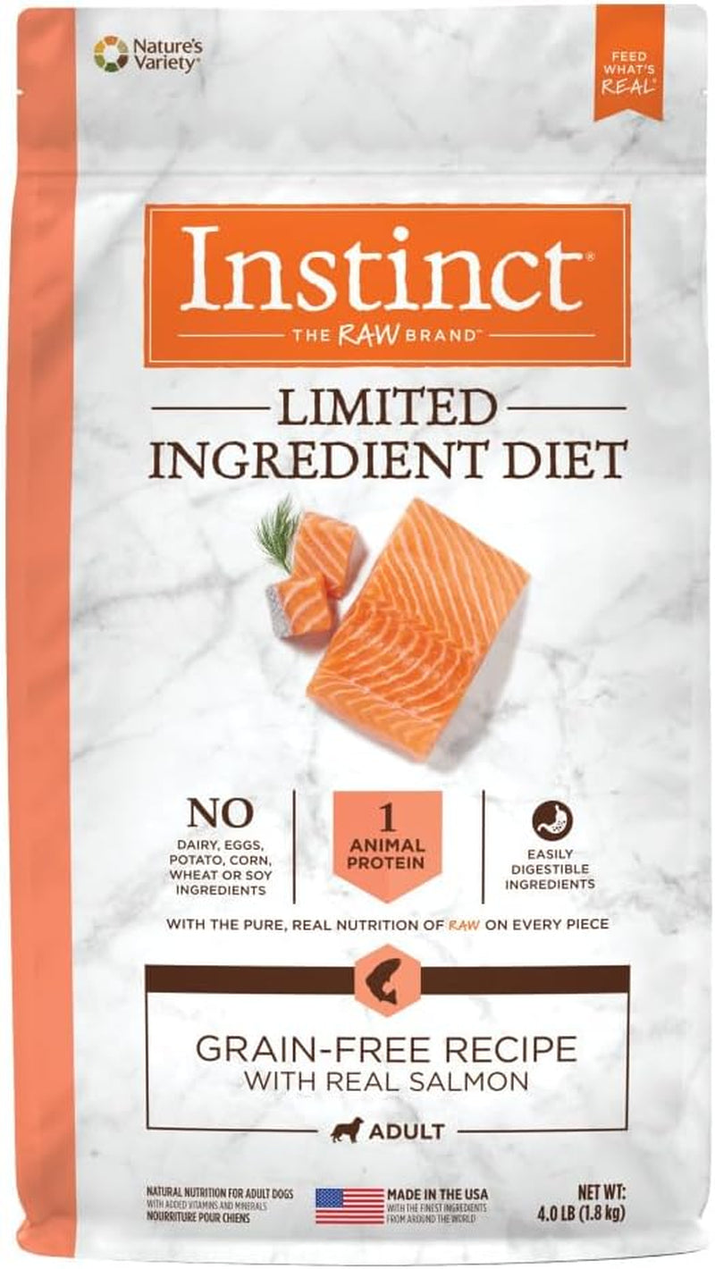 Instinct Limited Ingredient Diet, Natural Dry Dog Food, Grain Free Recipe - Real Salmon, 20 Lb. Bag