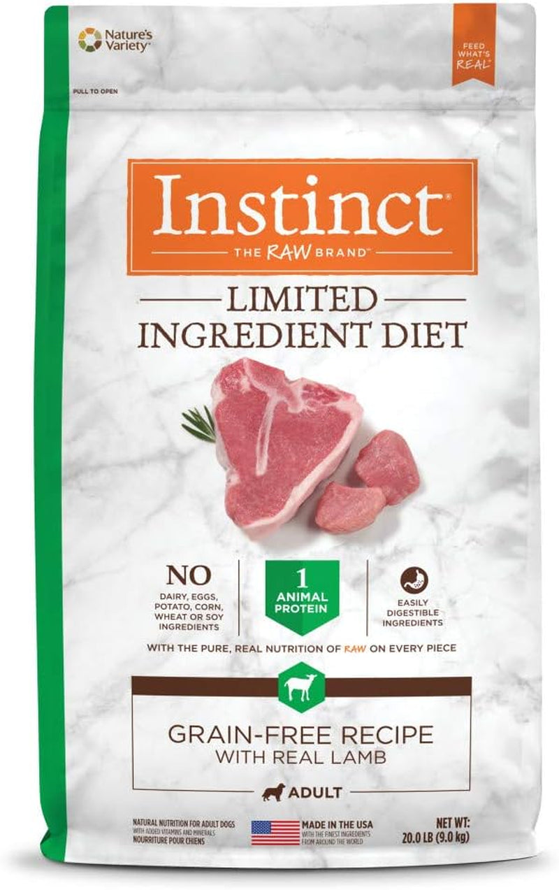 Instinct Limited Ingredient Diet, Natural Dry Dog Food, Grain Free Recipe - Real Salmon, 20 Lb. Bag