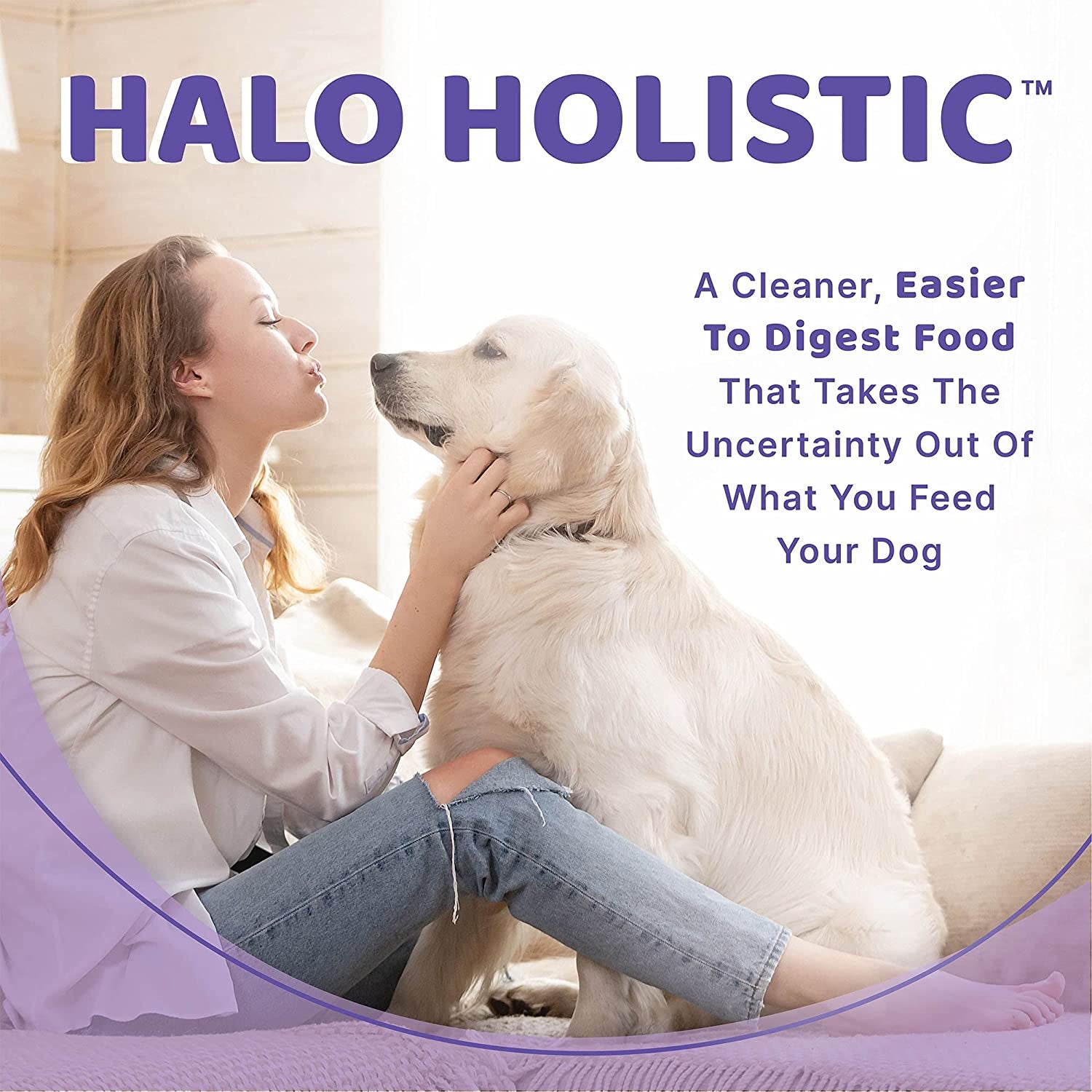 Halo Adult Dry Dog Food, Grain Free, Surf & Turf 4-Pound Bag