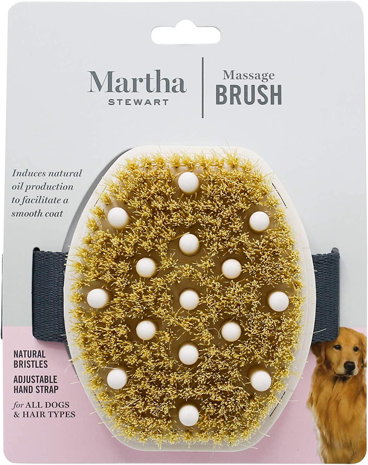 Martha Stewart for Pets Detangling Dog Brush for All Dogs | Brush for Dogs with Short or Long Hair | Great Dog Brushes for Grooming, Grooming Tools for Dogs