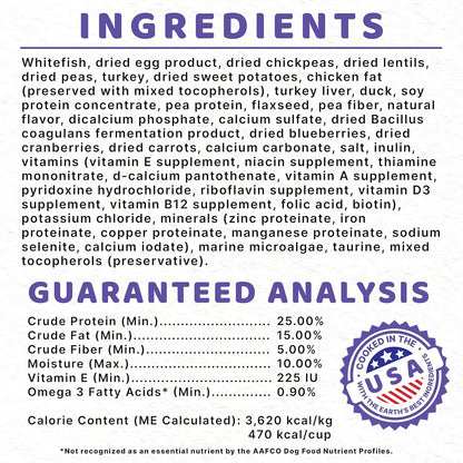 Halo Adult Dry Dog Food, Grain Free, Surf & Turf 4-Pound Bag