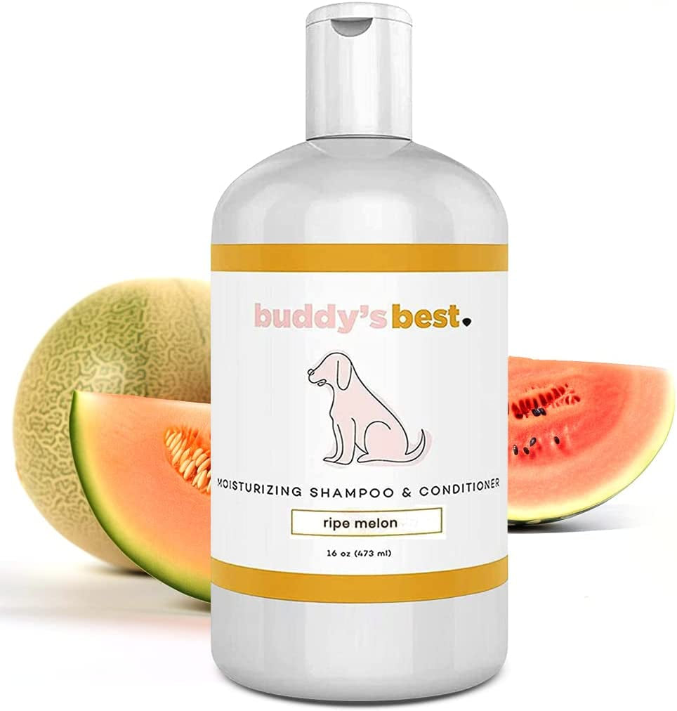 Buddy'S Best Dog Shampoo and Conditioner - Gentle Dog Shampoo & Conditioner with Oatmeal Ingredient for Dry and Sensitive Skin - Moisturizing Puppy Wash Shampoo, Fragrance-Free, 16Oz