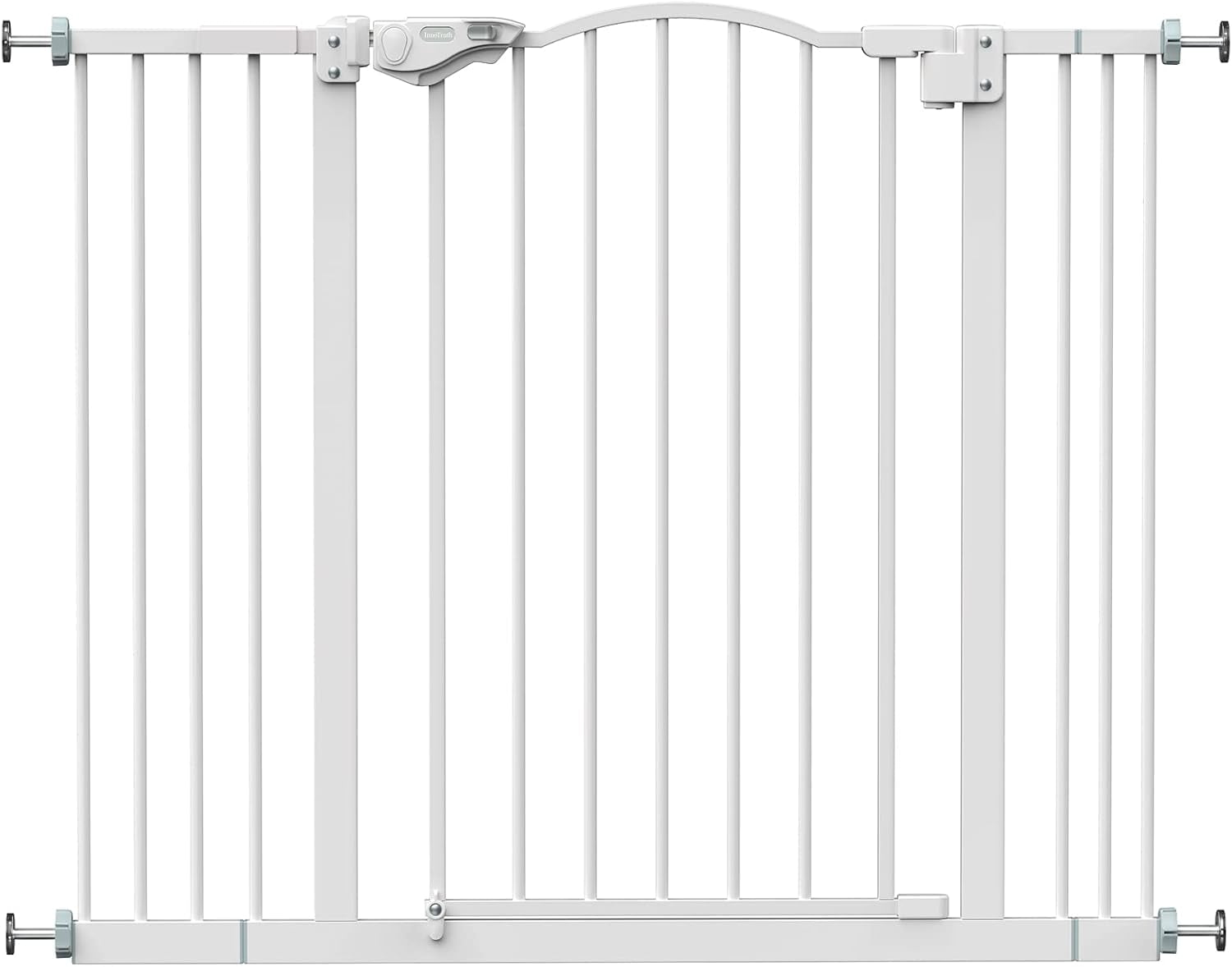 Innotruth 29-39.6" Baby Gate for Pets, Auto Close Both Sides Dog Gate with One-Hand Opening, 30" Tall Safety Gates for Stairs, Hallways, Bedrooms, Wall Pressure Mount No Drill, White