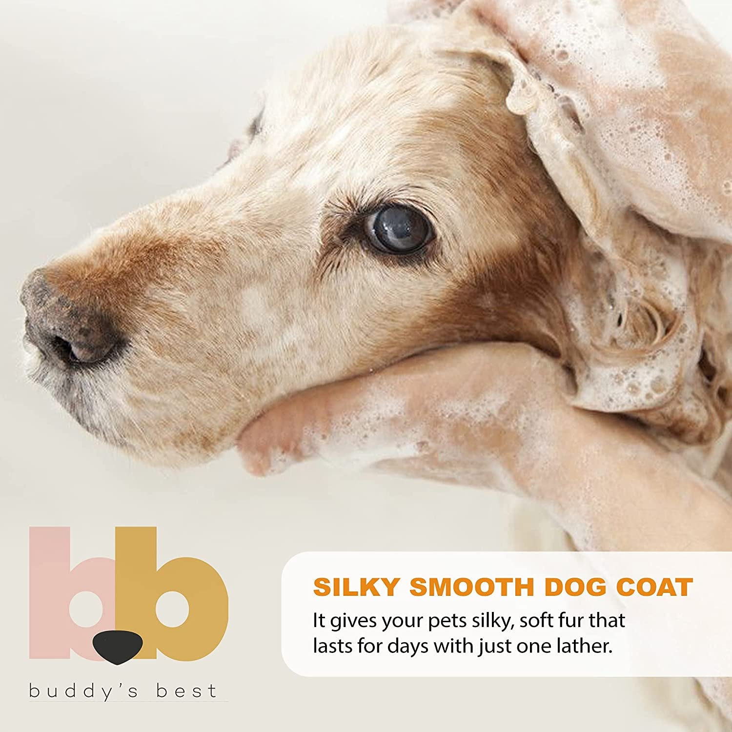 Buddy'S Best Dog Shampoo for Smelly Dogs - Oatmeal Dog Shampoo and Conditioner for Dry and Sensitive Skin - Moisturizing Puppy Wash Shampoo, Coconut Vanilla Bean Scent, 32Oz
