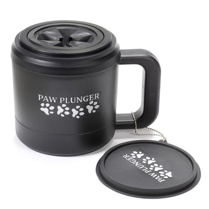 – Dog Paw Cleaner - Puppy Essentials - Portable Dirty Paw Washer - Ideal for Large Dogs - Black